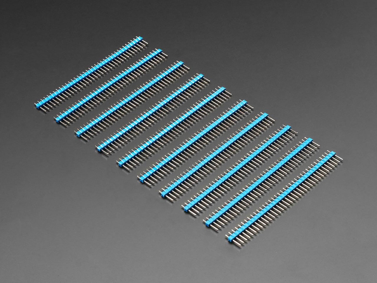 Break-Away 0.1 36-Pin Strip Male Header - Blue - 10 Pack