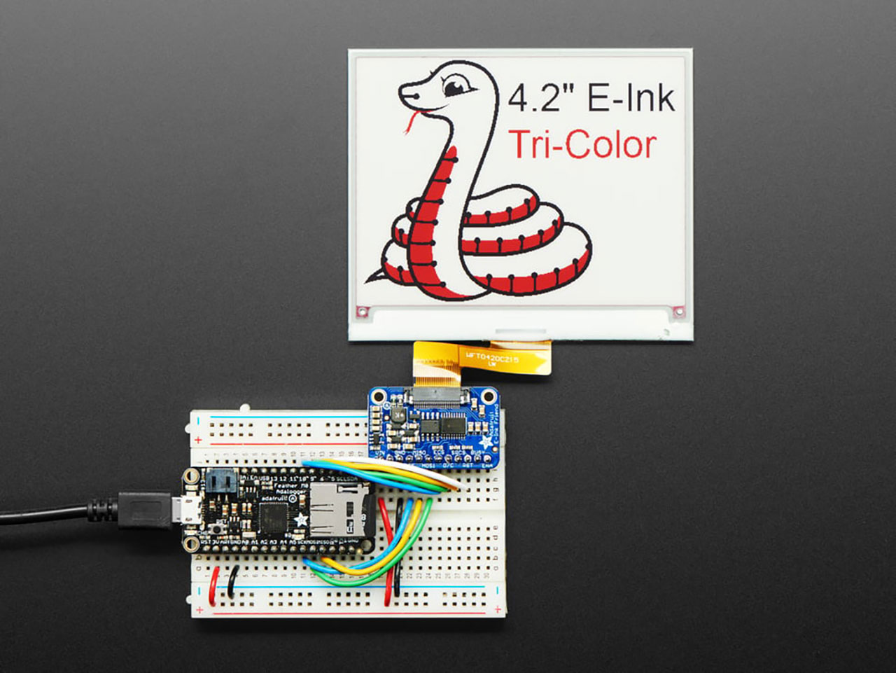 Adafruit Eink Breakout Friend with 32Kb SRAM