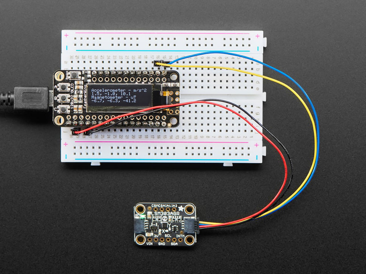 Adafruit Lsm303Agr Accelerometer Magnetometer - Stemma QT Qwiic