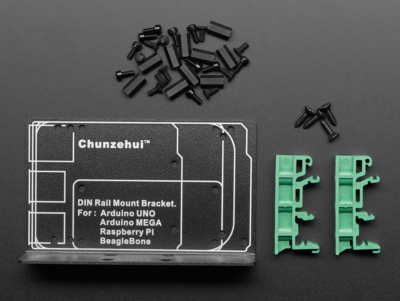 Din Rail Mount Bracket for Raspberry Pi / Beaglebone / Arduino