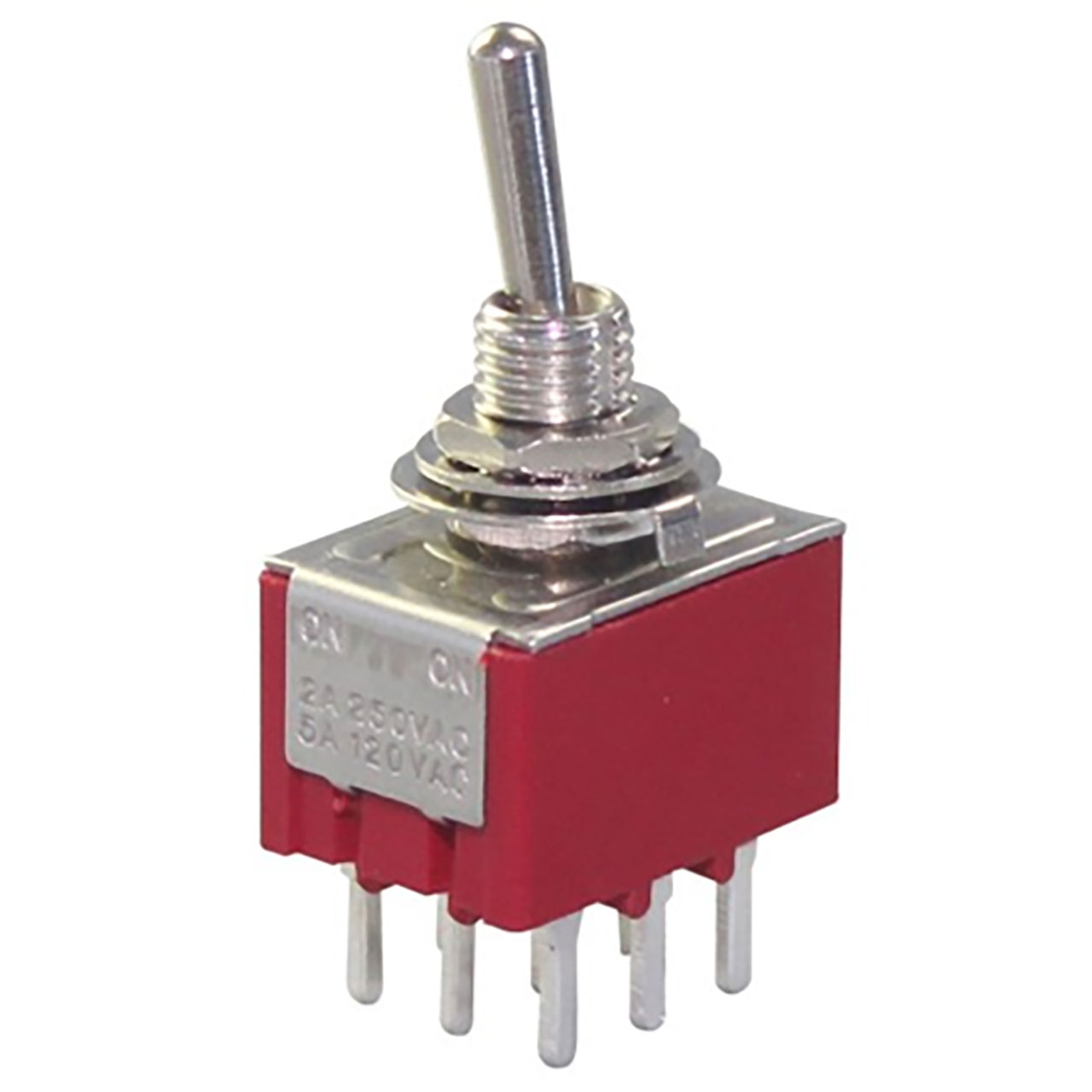 3PDT Toggle Switch ON-ON 9-Pin 6A 125VAC 3A 250VAC