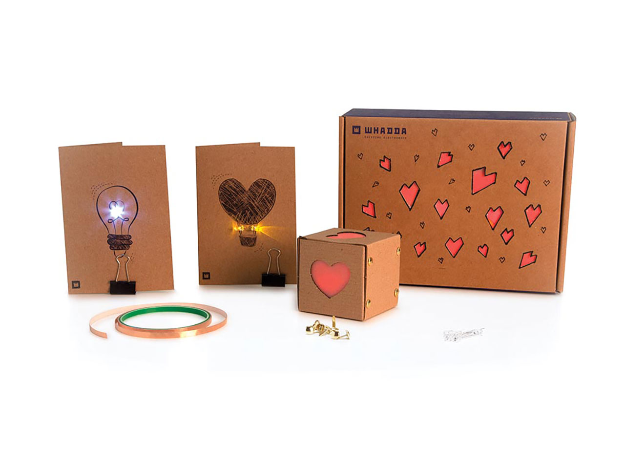 Tape-o-Tronics Craft Box Creative DIY Projects with Cardboard and LEDs