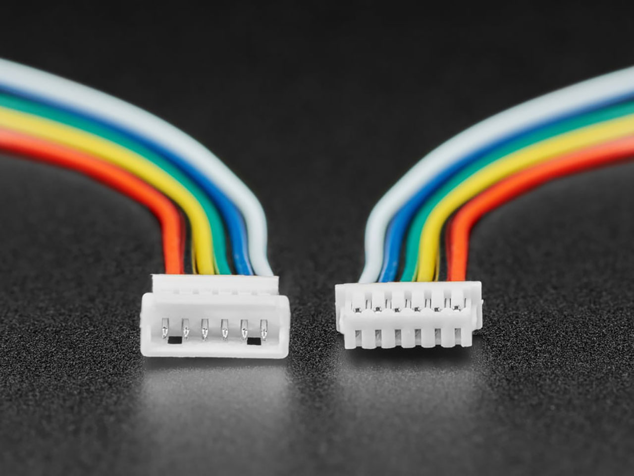 1.25mm Pitch 6-Pin Cable Matching Pair - 10 cm Long - Molex Picoblade Compatible