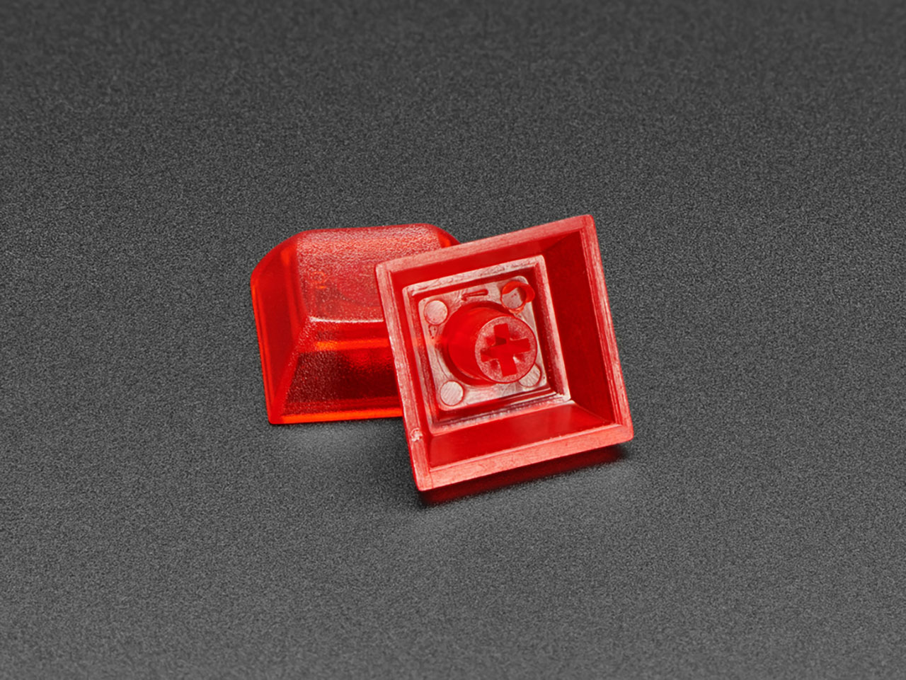 Translucent Red Dsa Keycaps for Mx Compatible Switches - 10 Pack