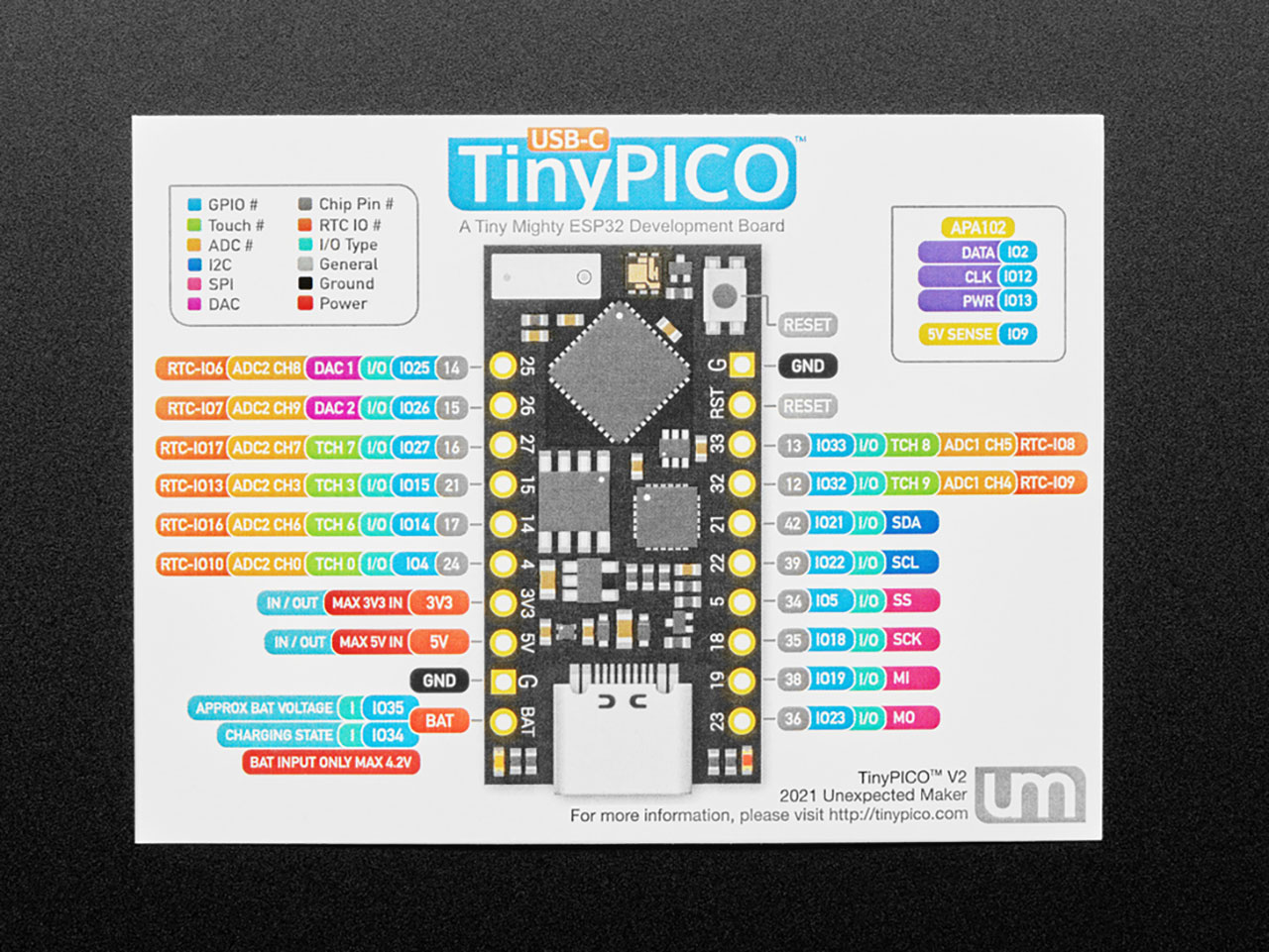 Tinypico Esp32 Development Board with USB-C