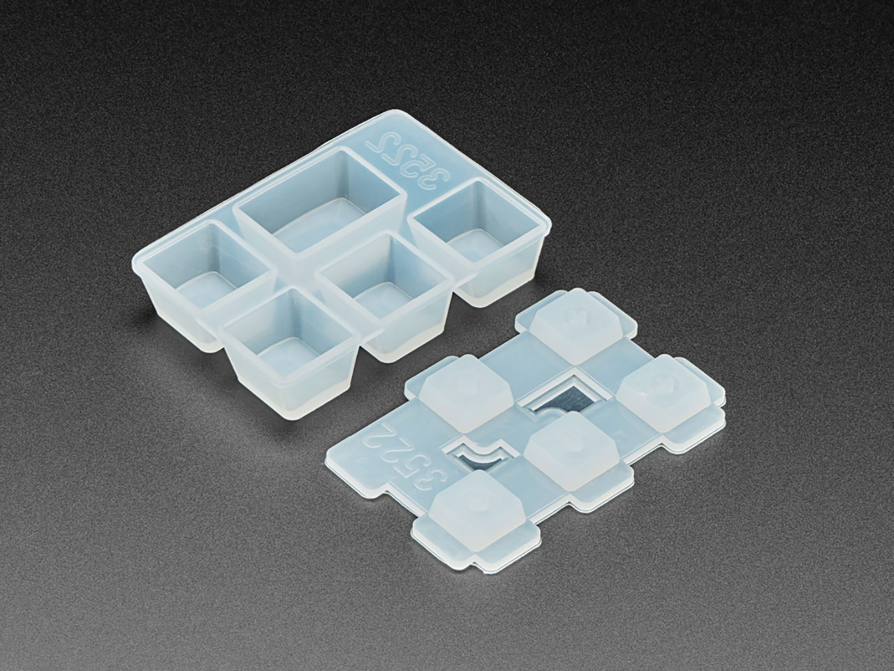 4 X 1U and 1 X 1.5U Tab Silicone Keycap Molds - Mx Compatible Switches