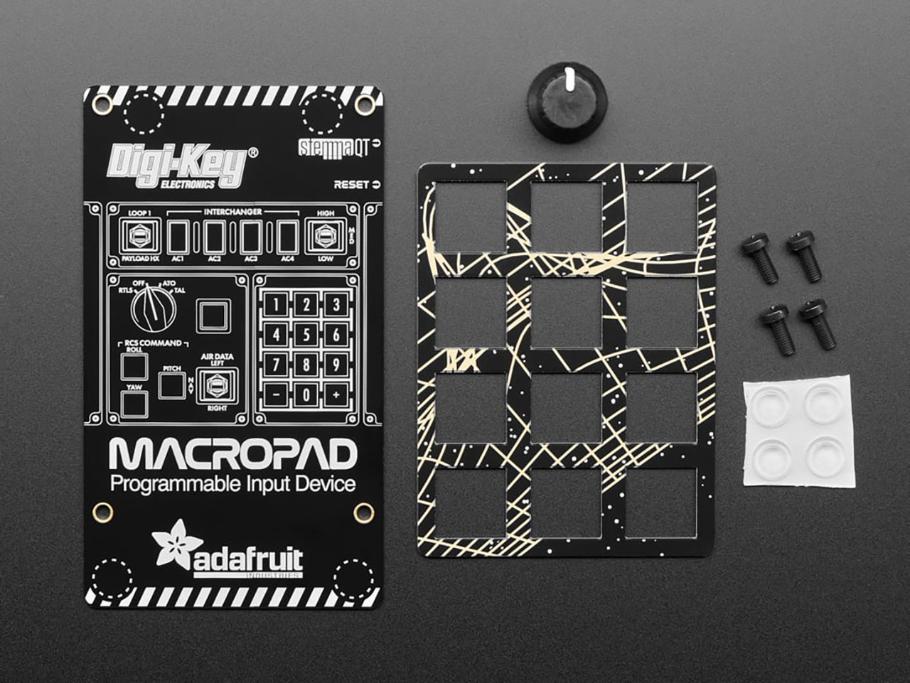 Adafruit Macropad Rp2040 Enclosure + Hardware Add-On Pack