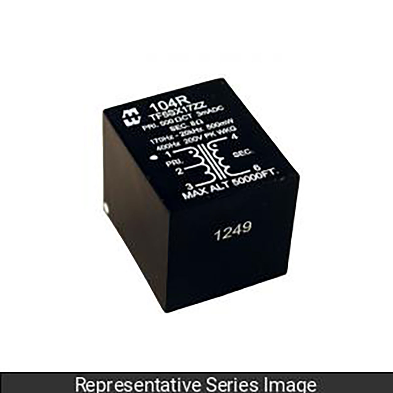 Audio Transformer Potted Primary 600 CTohms Secondary 150 CT Ohms