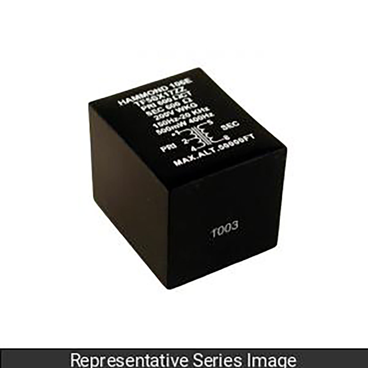 Audio Transformer Potted Primary 48 CTohms Secondary 8 Ohms