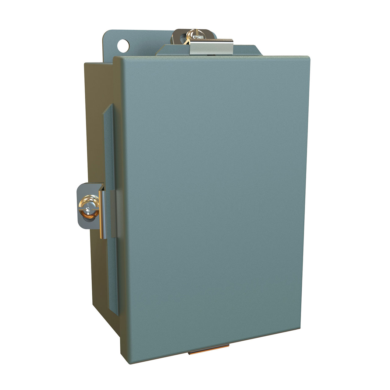 NEMA 4 J Box Lift Off Cover with Panel 6 x 4 x 3 Steel/Gray