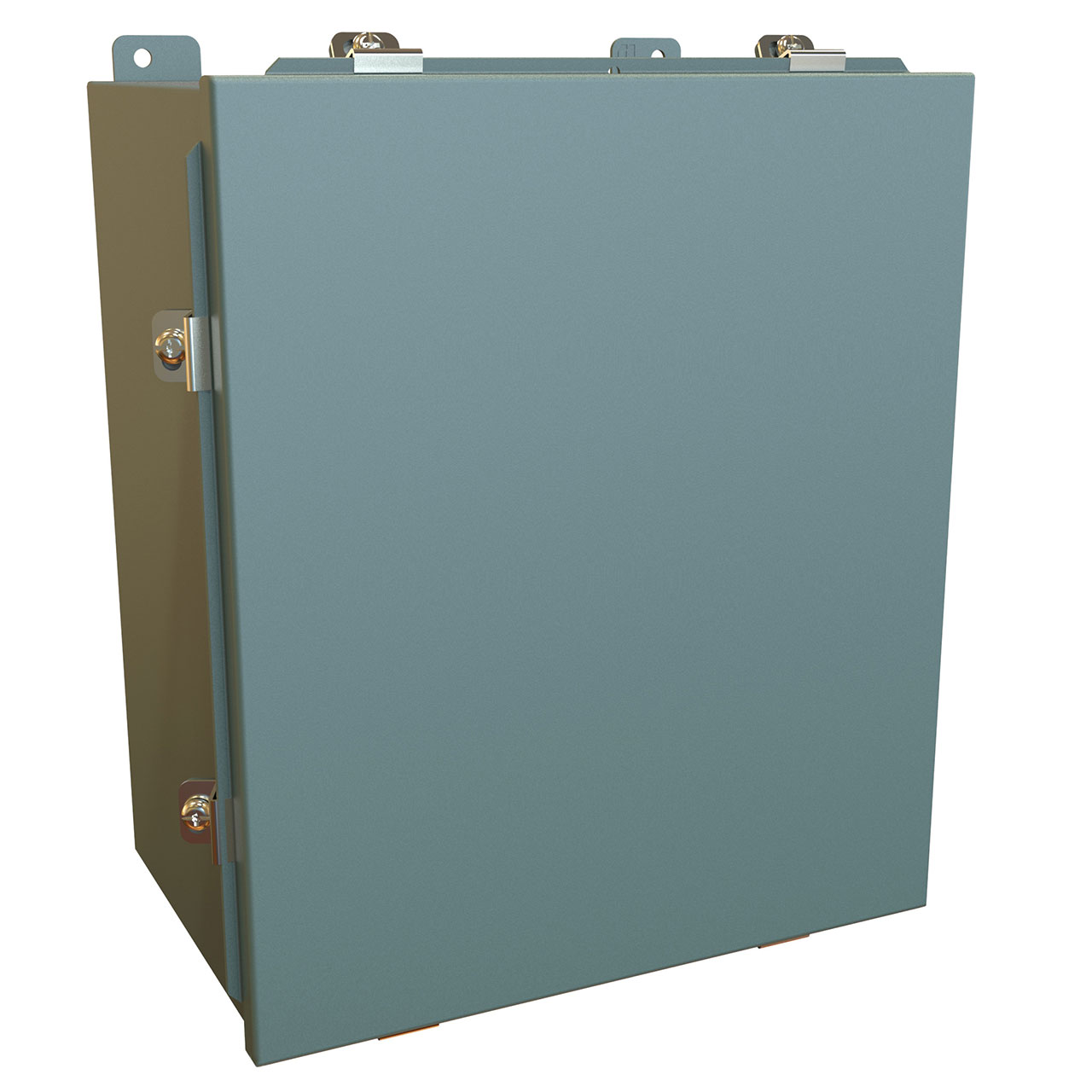 NEMA 4 J Box Lift Off Cover with Panel 14 x 12 x 8 Steel/Gray
