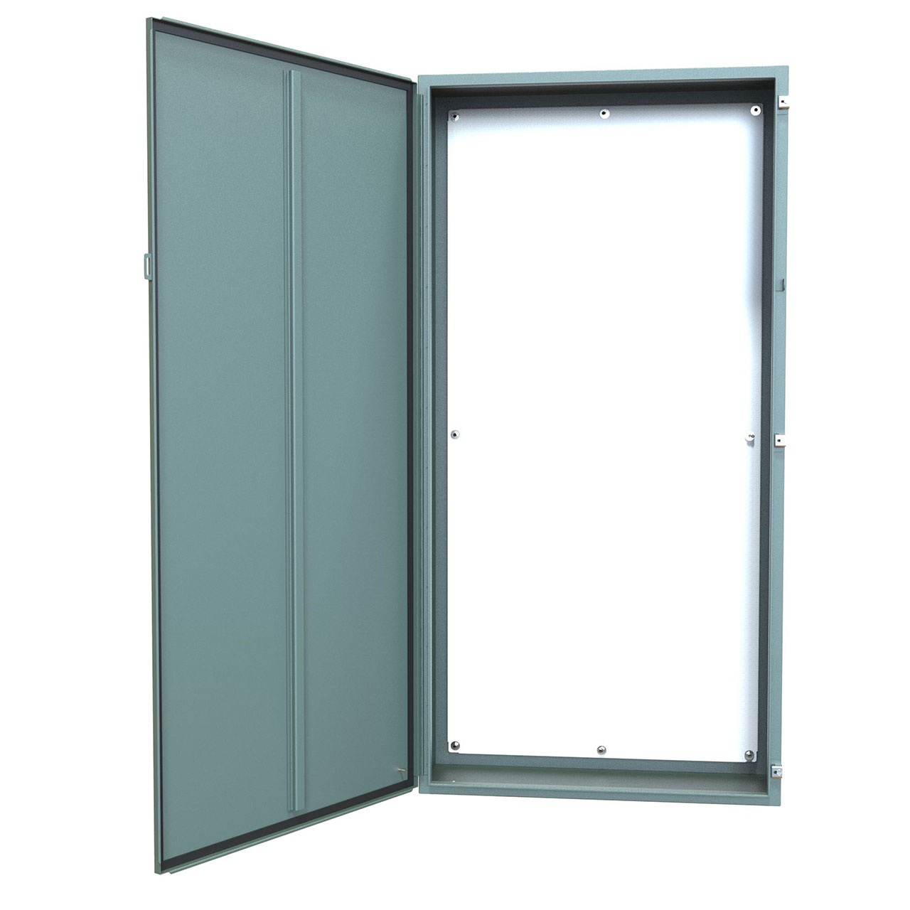 NEMA 12 Wallmount Enclosure with Panel 72 x 36 x 12 Steel/Gray
