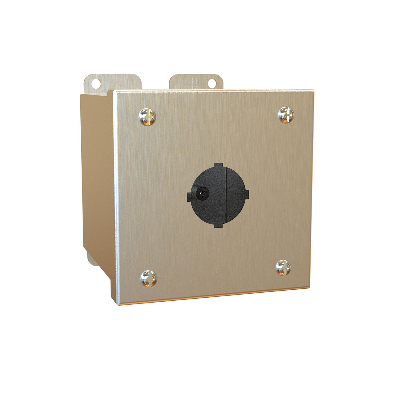 Pushbutton Enclosure Extra Deep 1 Pushbutton x 30.5mm 304SS 4 x 4 x 4.75 Inch