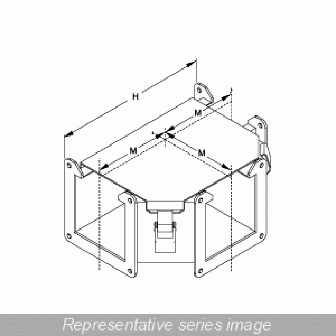 NEMA 12 Wireway Tee Fitting Top Open Fits 12 x 6 Steel/Gray
