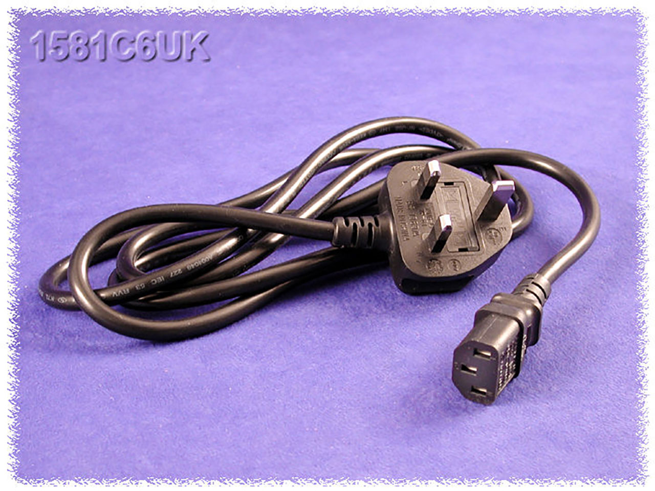 6' Cord Uk Bs1363 To Iec C13