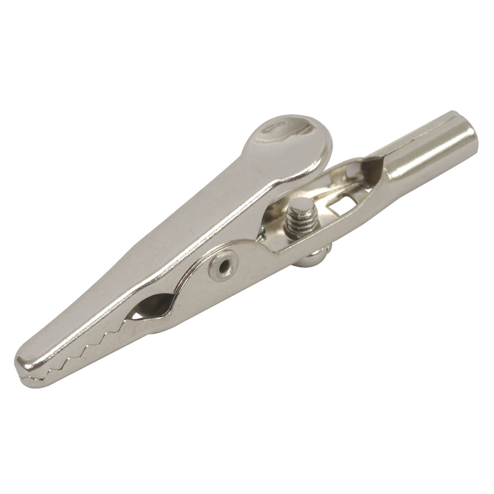 Clip Alligator Barrel with Screw 1.9" x 0.22" Steel Pack of 2