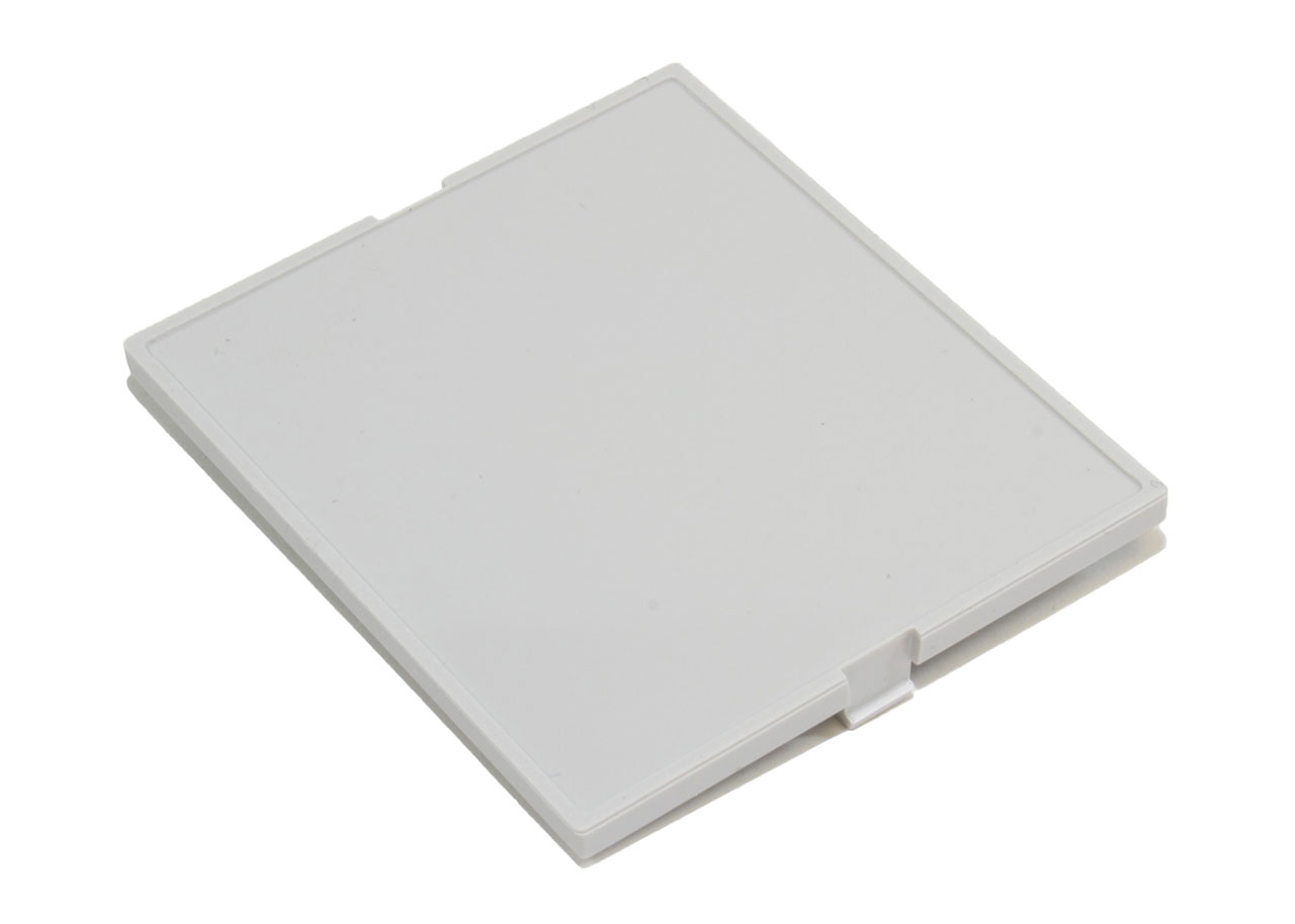 1597DM Series DIN 3 Rail Mounted Enclosure Accessory Top Cover with Inlay Gray