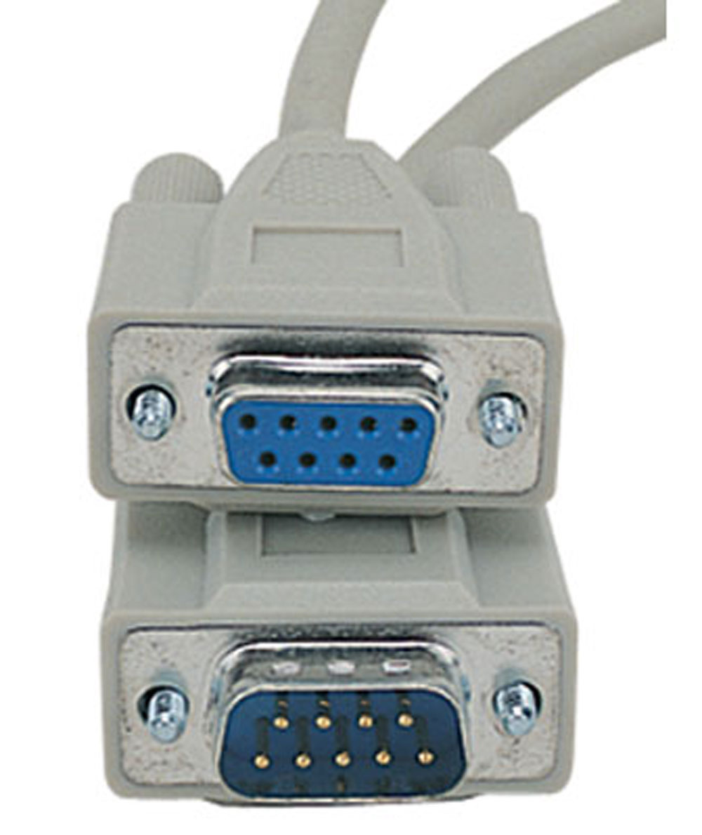 Serial Extension Cable Beige 6 Feet DE9 Male to DE9 Female (DB9)