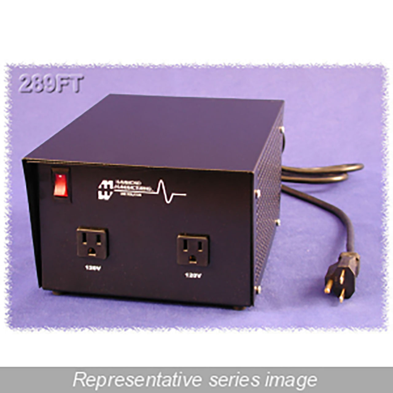 Isolation Transformer Plug-In Step Down 240 To 120Vac 500VA 289 Series