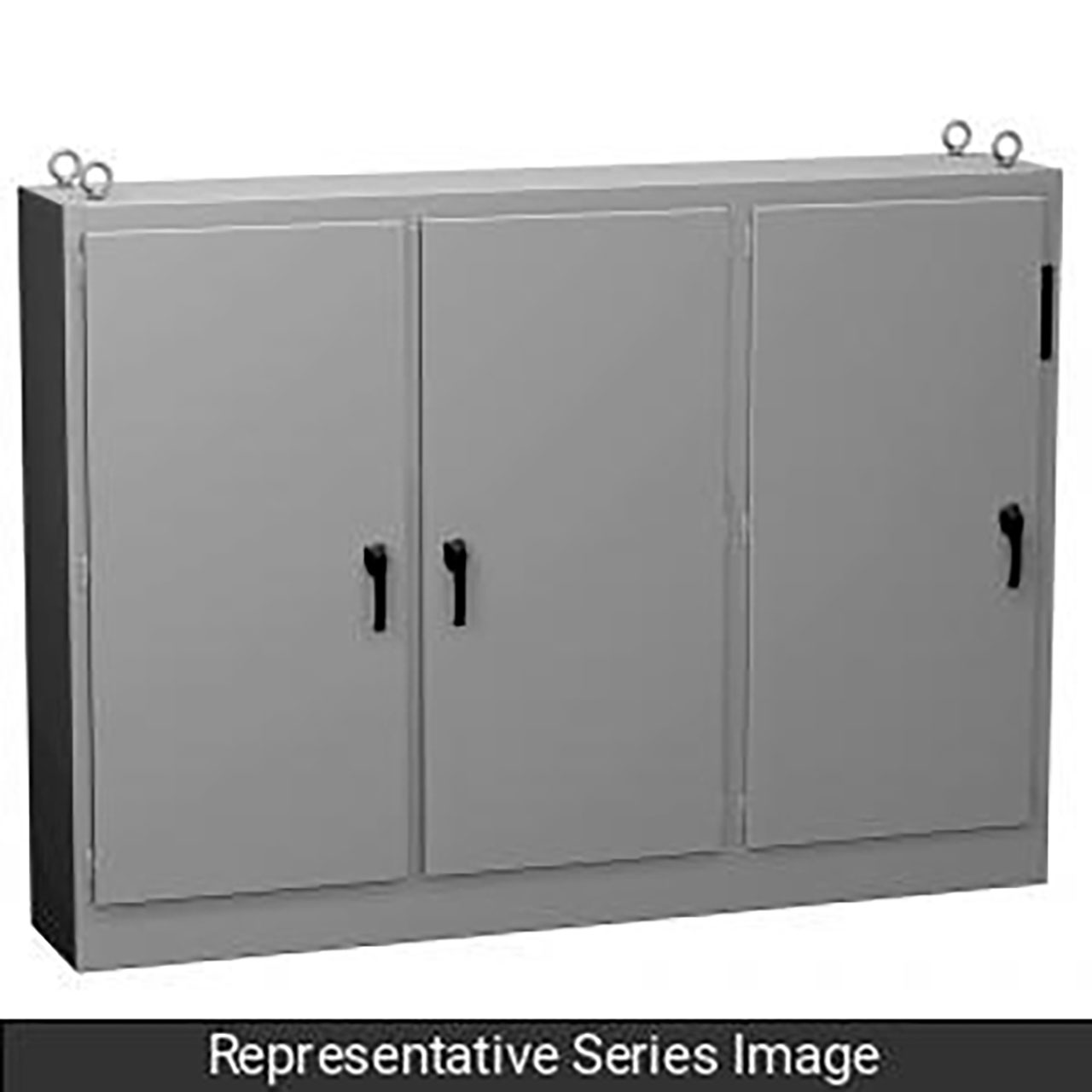 NEMA 12 H.D Disconnect Enclosure with Panel 90.13 x 156.5 x 18.13 Steel/Gray 90.13 x 156.5 x 18.13 Inch