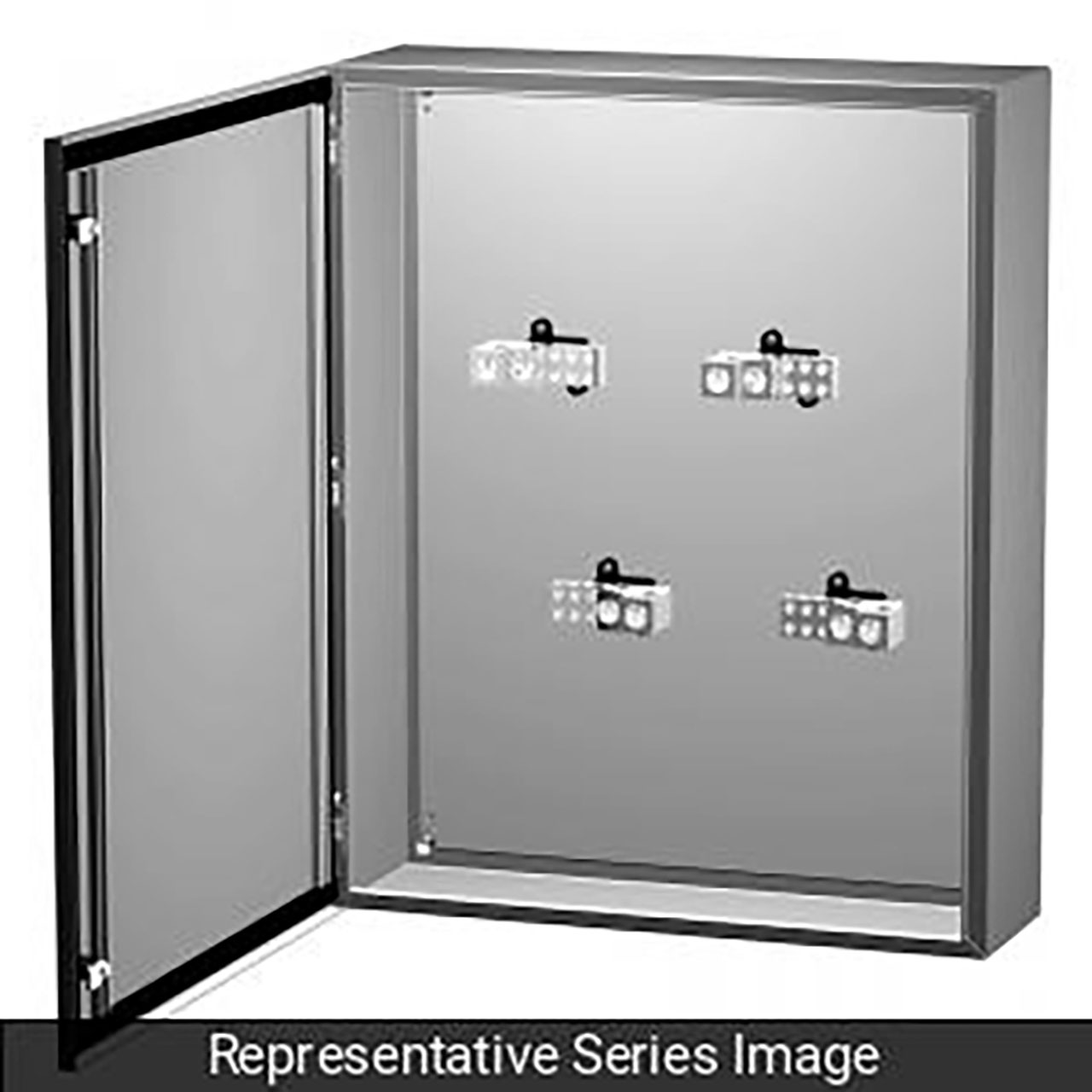 3R/4 Splitter Box 225A 4 Wire Steel/Gray 18 x 12 x 6 Inch