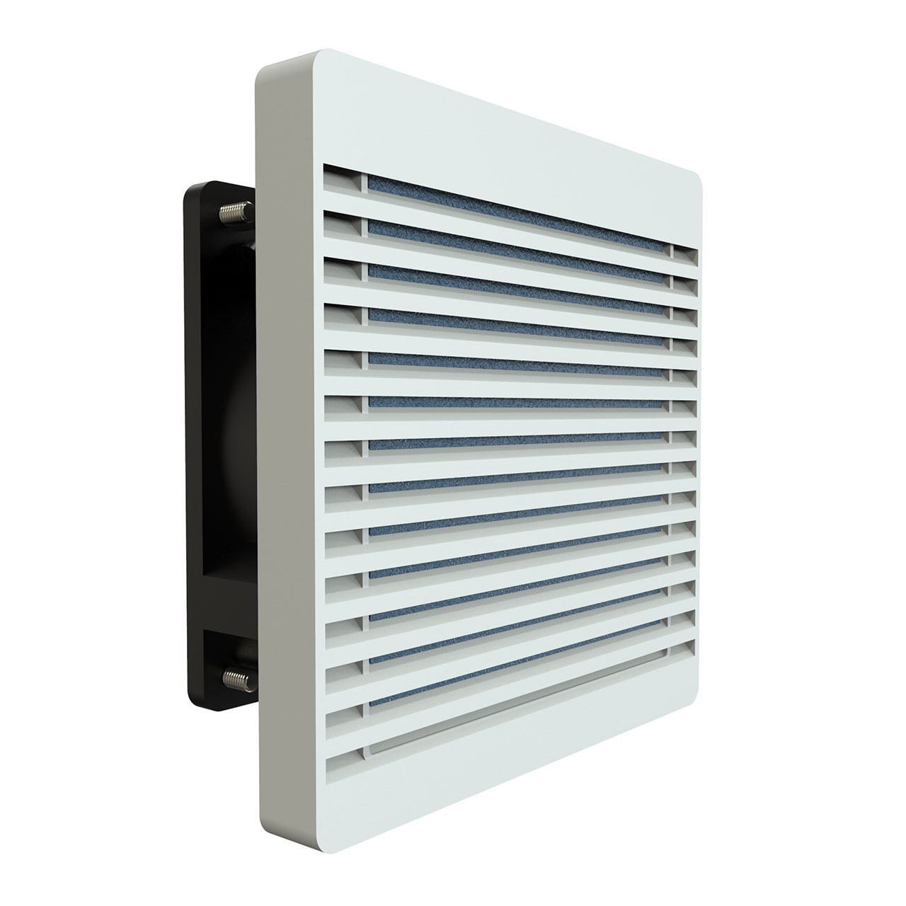 Fan Kit 120 mm Fan 230V Filter ,Grill Guard Cord Light Gray