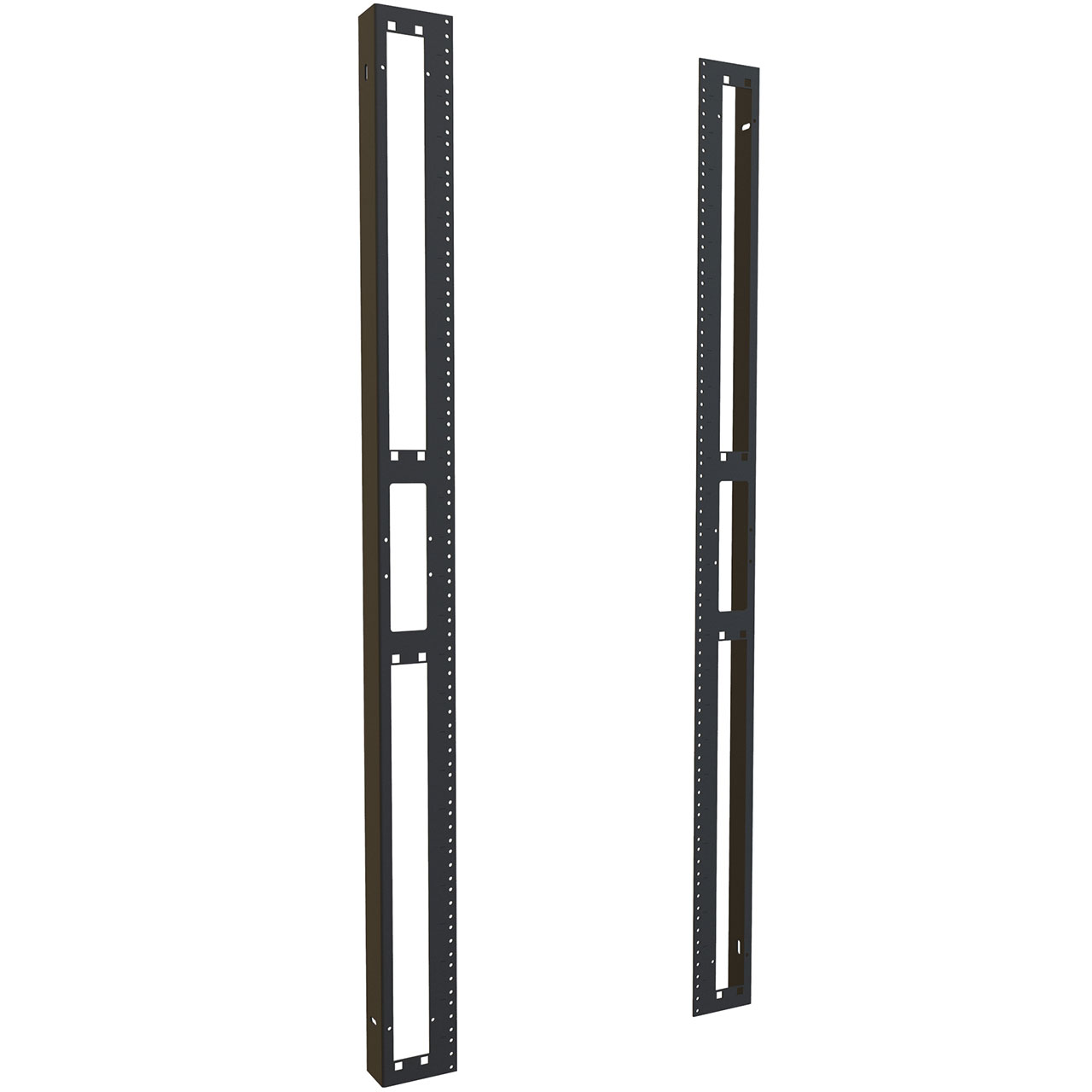 27U Pair of Tapped 10-32 Rails For 30W Hwc Mild Steel