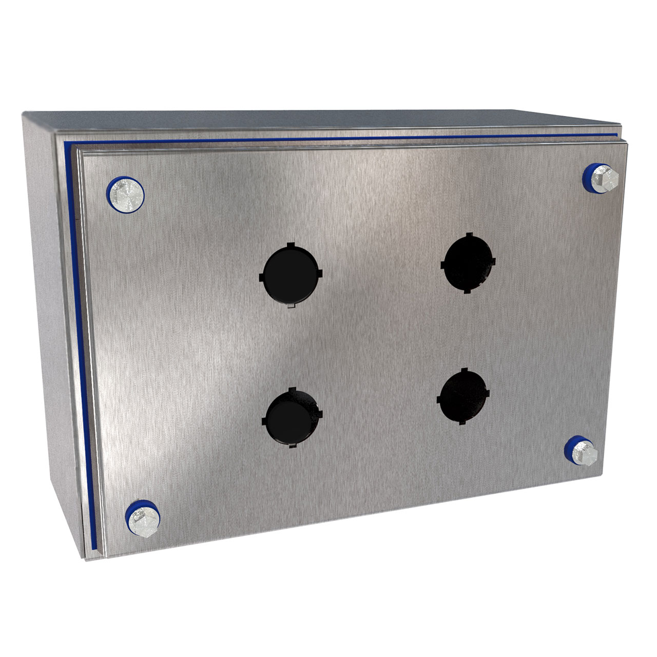 Hygienic NEMA 4x 22mm 4Pushbutton 10 x 7 x 4 Inch