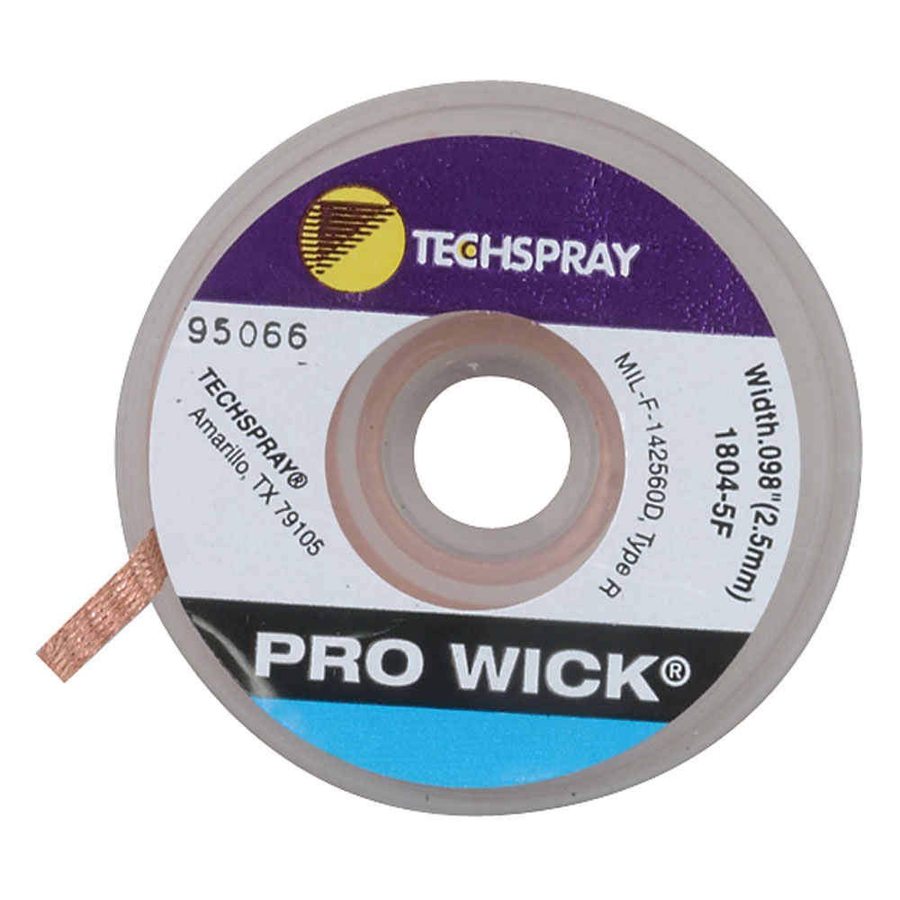 5 Foot Solder Wick 0.098" Width