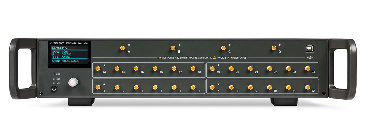 RF Switch System 4 24 12 Output 9 kHz to 9 GHz 35VDC 20dBm