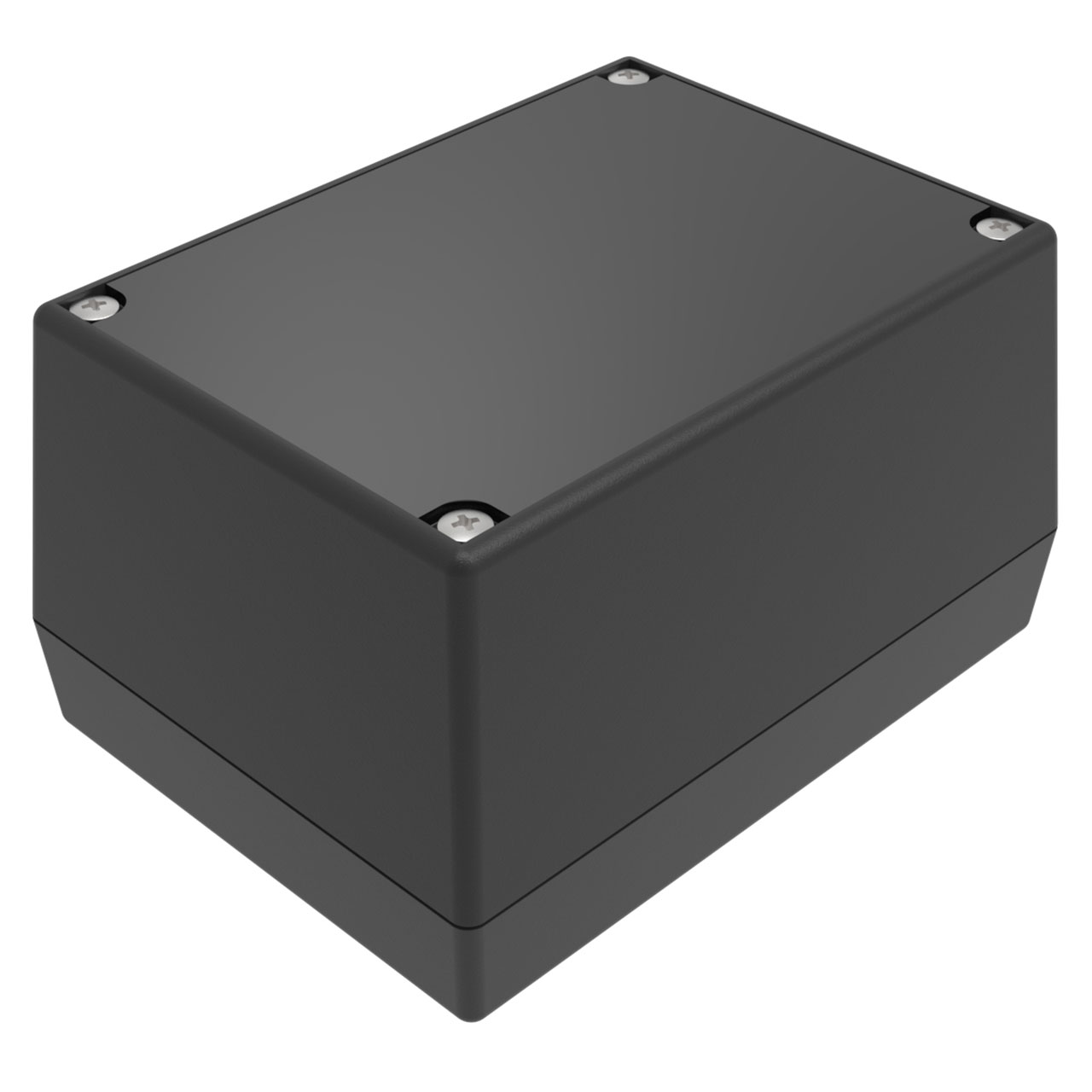Enclosure Black ABS Held Split Sides 4.380" L x 3.250" W x 2.500" H Threaded I-Plate Insert Area 2xAA Battery Holder