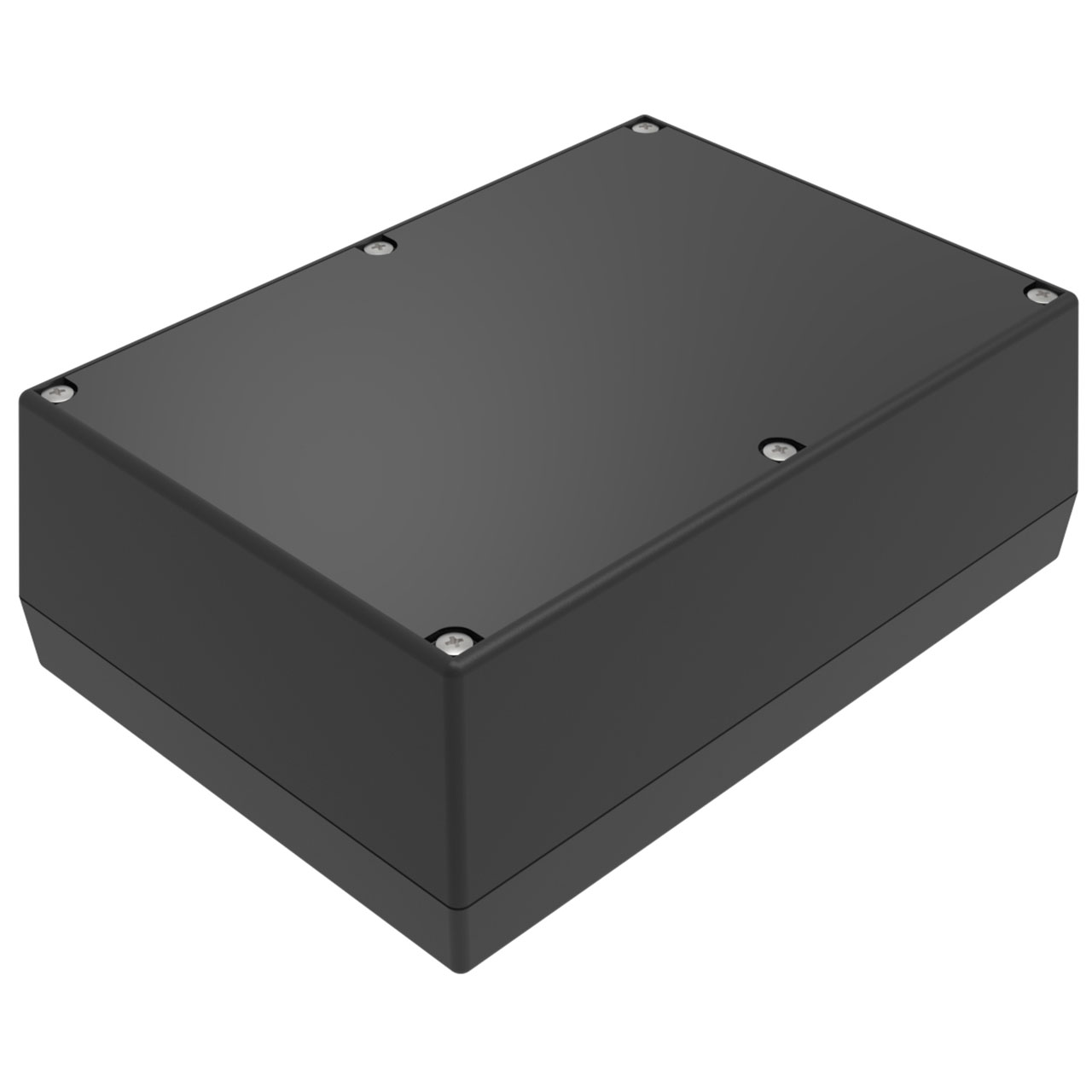 Enclosure Black ABS Hand Held Split Sides 6.880" L x 4.880" W x  2.500" H Threaded I-Plate Insert Area