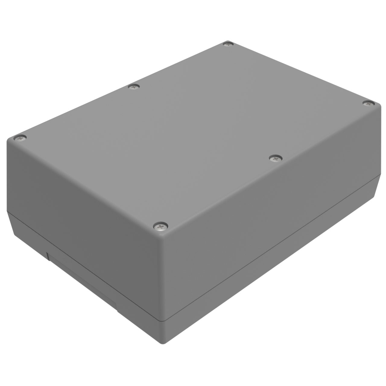 Enclosure Gray ABS Hand Held Split Sides 6.880" L x 4.880" W x 2.500" H Threaded Base for Repeat Removal