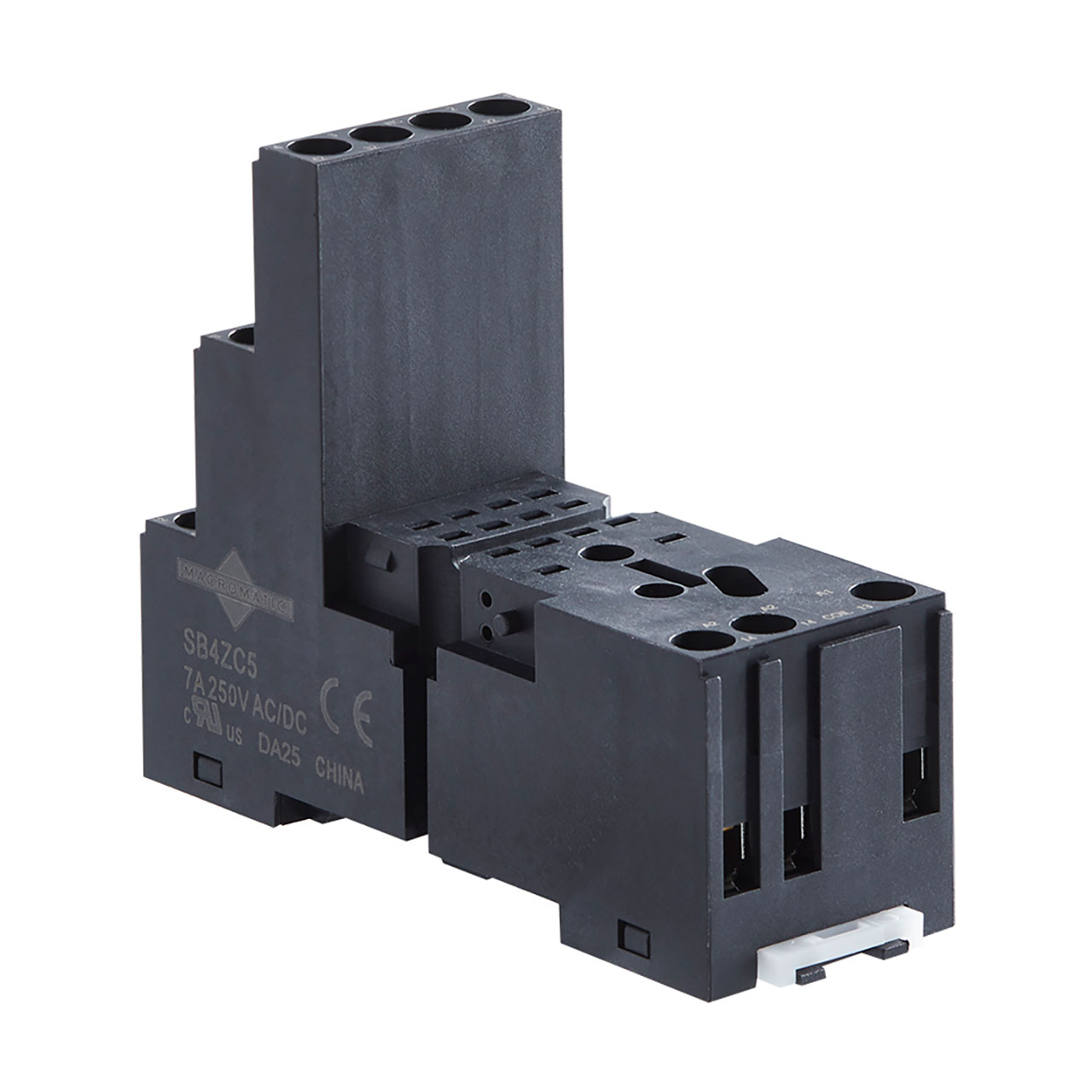 General Purpose 14 Pin Blade Relay Socket DIN Rail Screw Terminals GB Series 4PDT