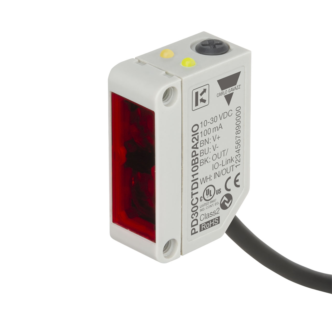 Photoelectric Sensor Diffuse-Reflective 1000mm Range IO-Link NPN/PNP/Push-Pull-NO/NC 10-30VDC 850nm IR Light M8 Plug IP67