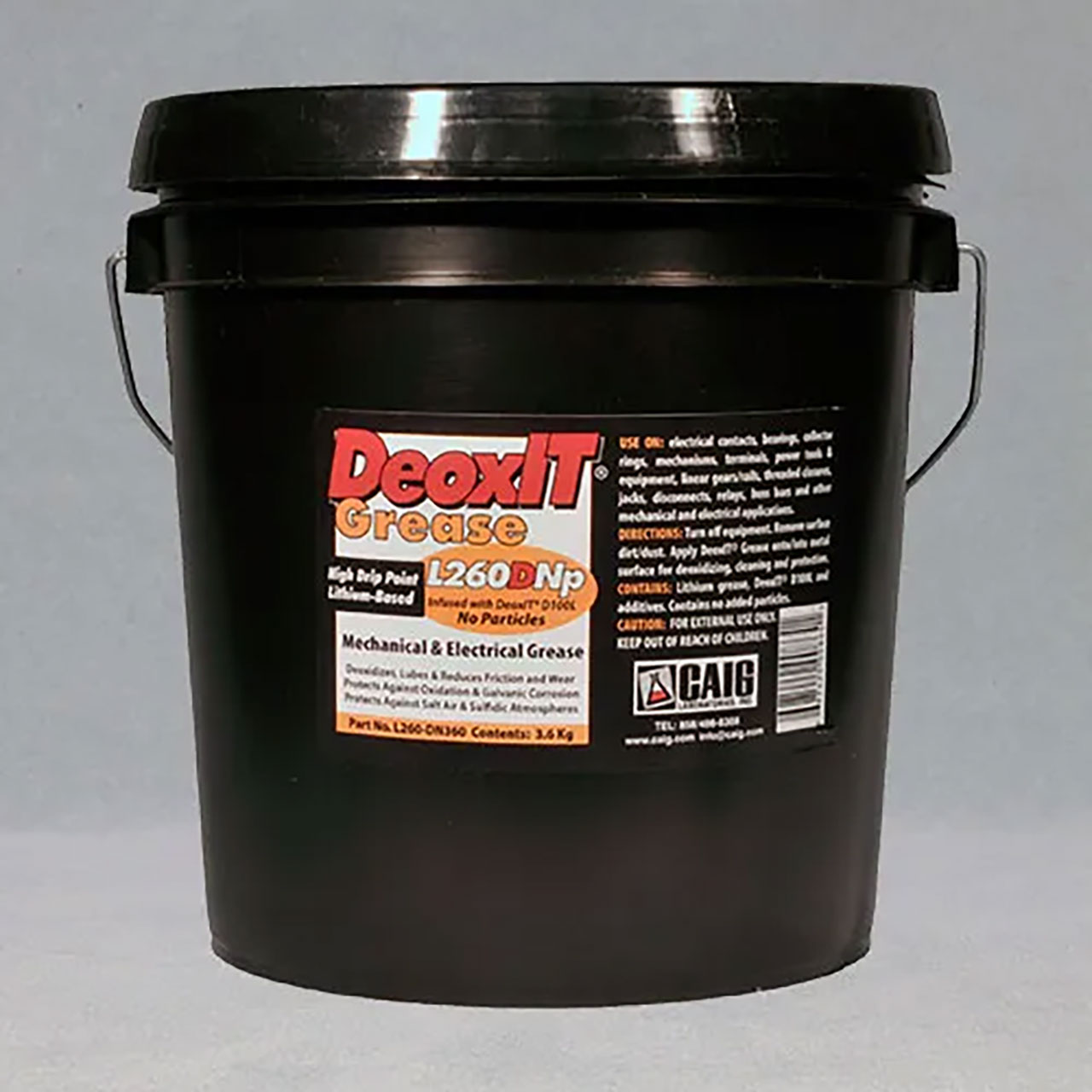 DeoxIT&reg; L260DCp PLUS Grease Infused with DeoxIT&reg; Dx100L Copper Particles 3.6Kg Pail
