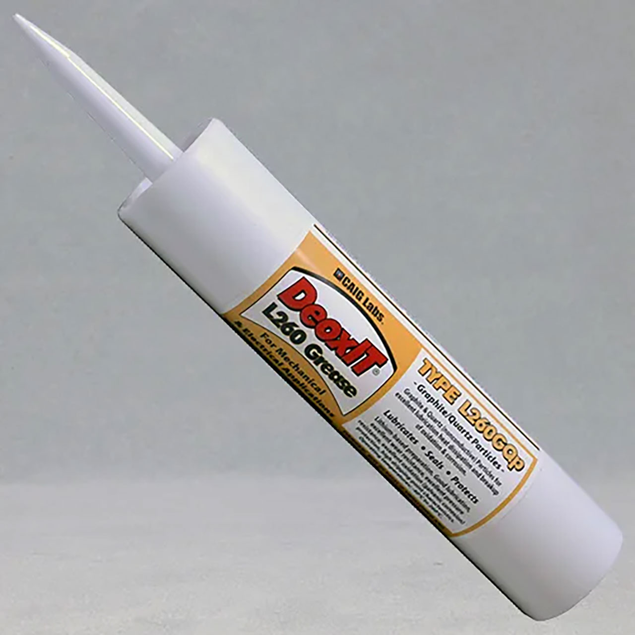 DeoxIT&reg; L260GQp Grease with Graphite and Quartz Particles 226g Tube Cartridge