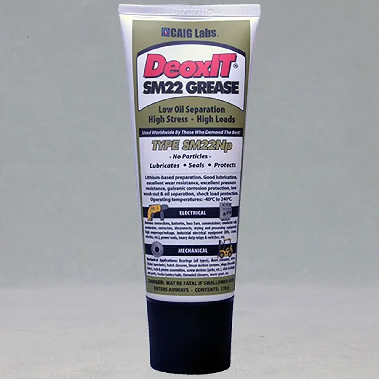 DeoxIT&reg; SM22Np High Performance Grease No Particles 170g Squeeze Tube