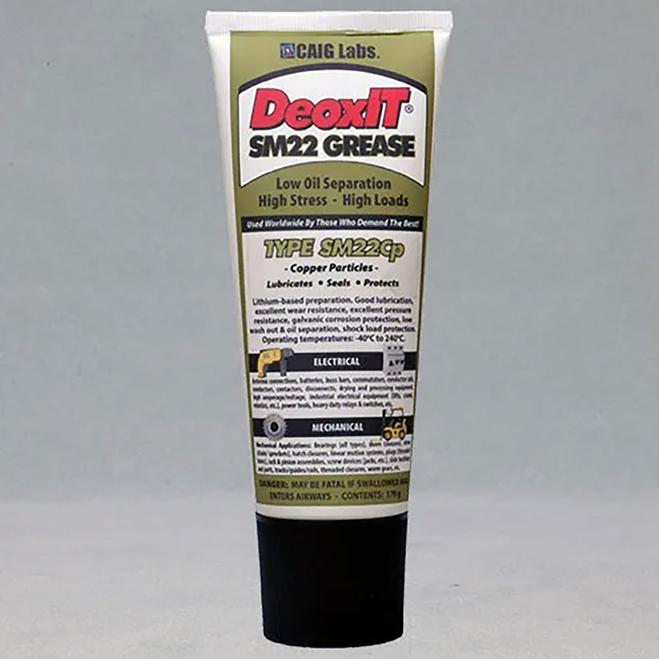 DeoxIT&reg; SM22Cp High Performance Grease with Copper Particles 170g Squeeze Tube