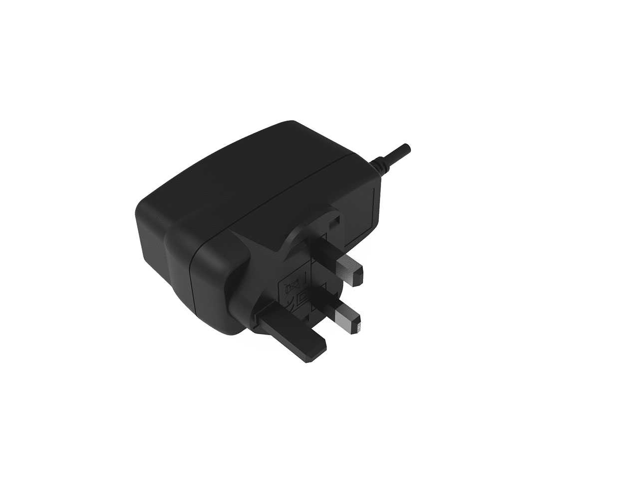 10W 5VDC Output UK Wall-Mount With 1500mm Long DC Cord and USB Micro-B Output Connector