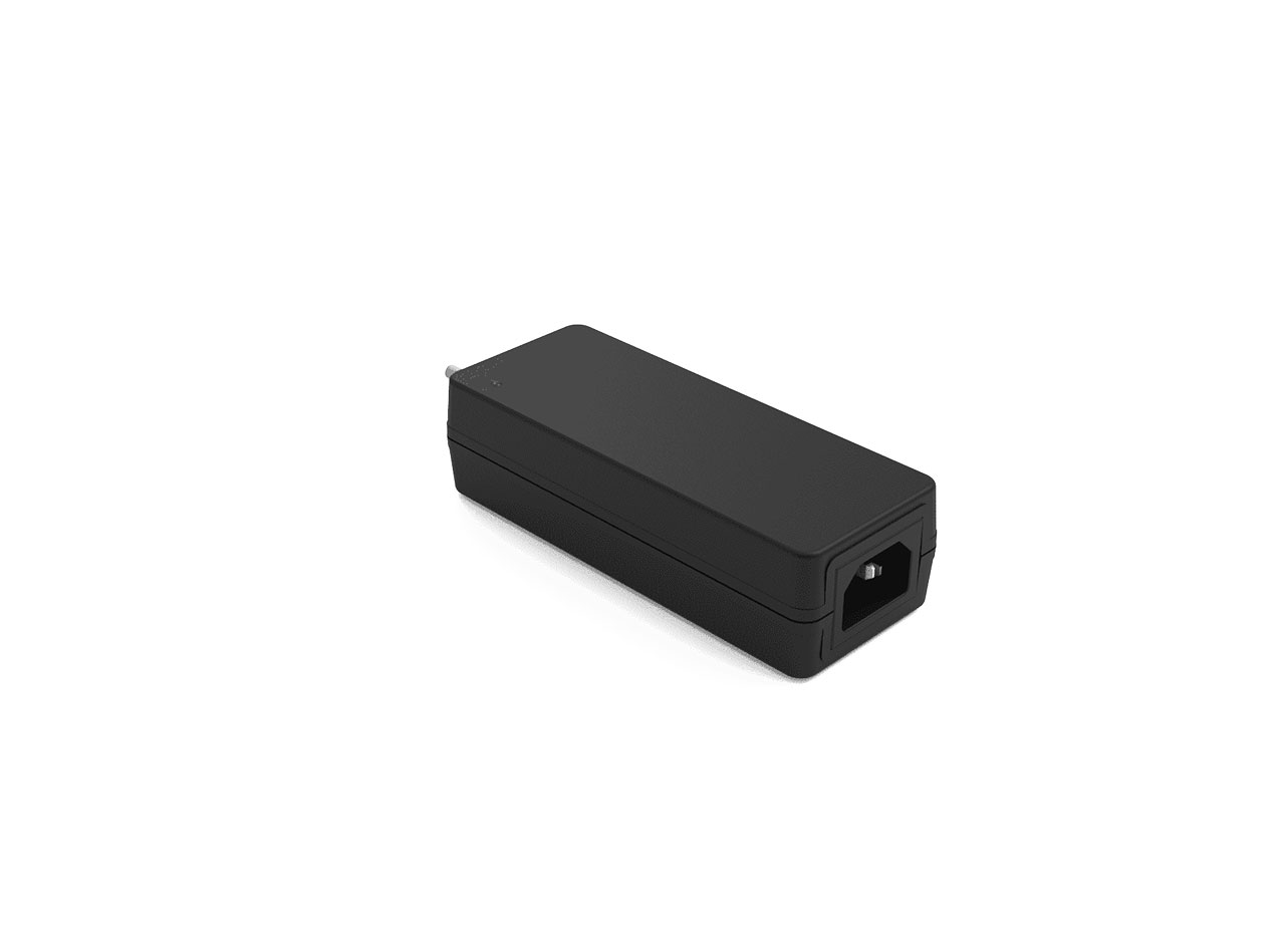 65W 54VDC Output C14 Inlet Industrial Desktop Adapter With 1500mm Long DC Cord and 2.1mm X5.5mm Barrel Output Connector