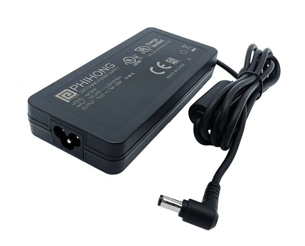 150W 19VDC Output Low-Profile Desktop With C6 Inlet With 1500mm Long Output Cable and 2.5mm X 5.5mm Barrel Output Connector