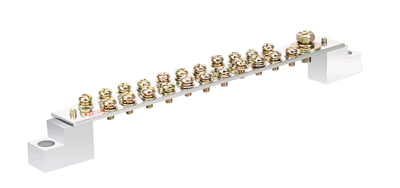 Grounding Copper Busbar with Insulator Stand 23 Pole