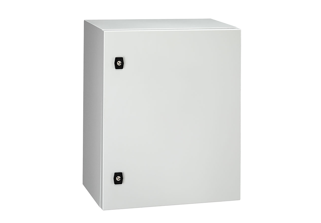 Wall-Mount Steel Enclosure Single Door 600x1000x400mm WHD IK10 IP66 3 Locks