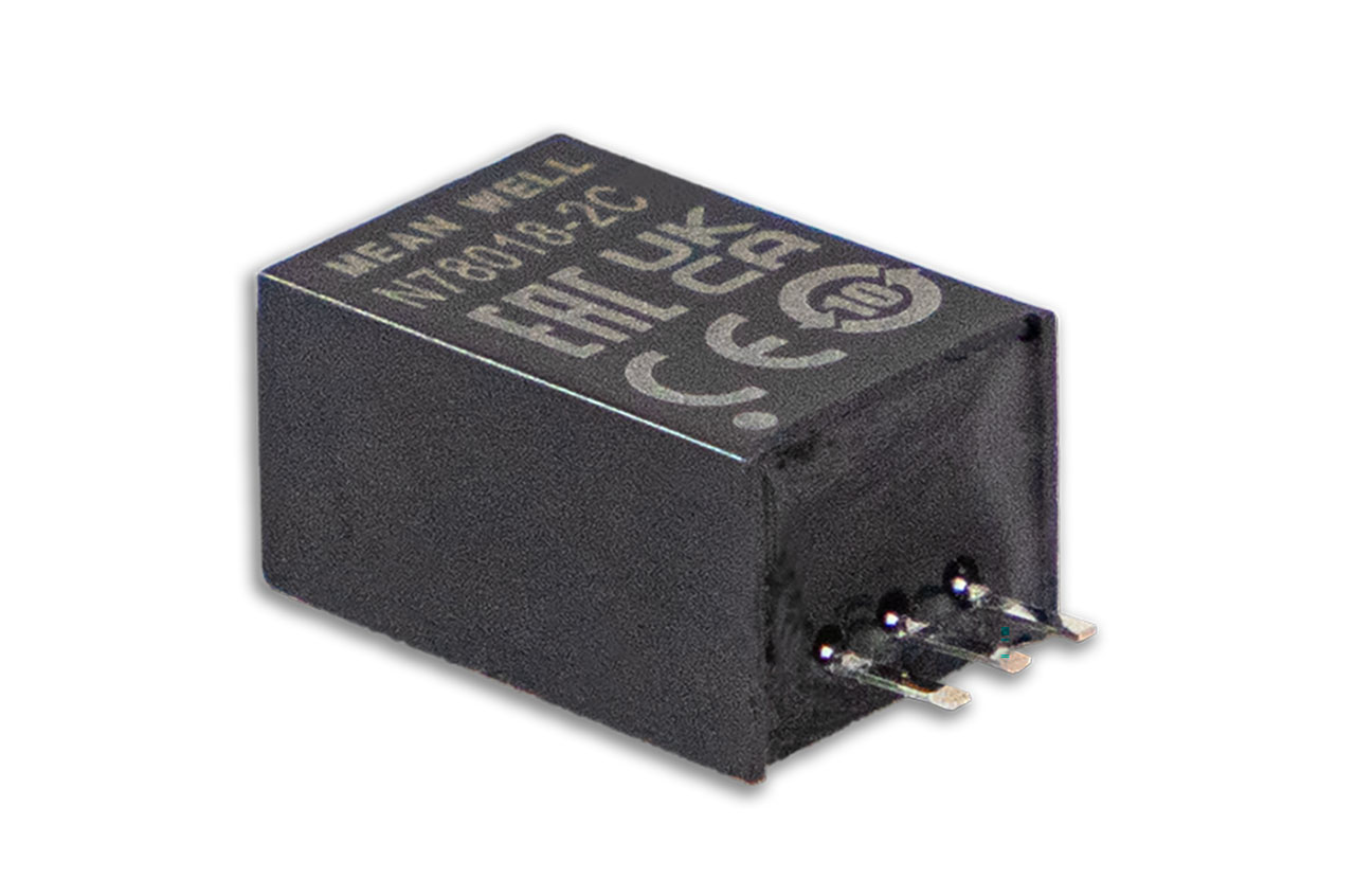 Non-Isolated DC-DC Switching Regulator 2A 2.5V Output 4.5-32V Input Cased Vertical Mount