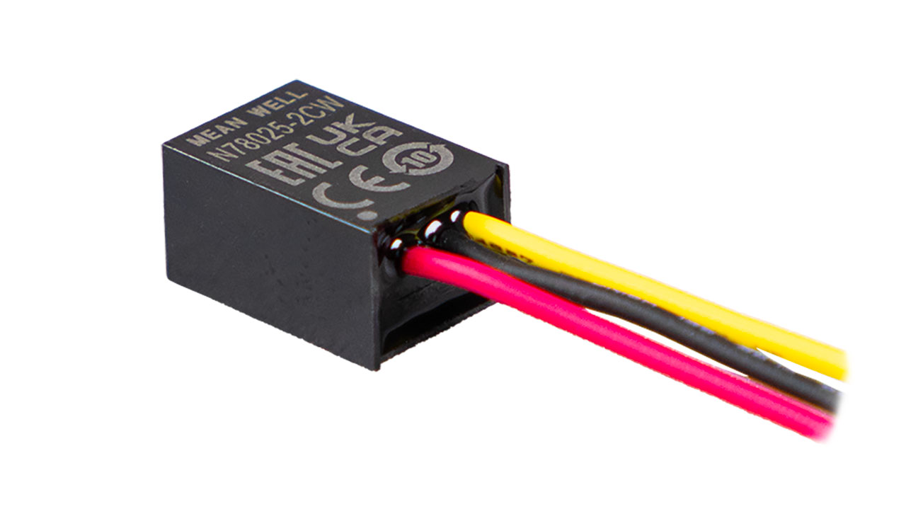 Non-Isolated DC-DC Switching Regulator 2A 2.5V Output 4.5-32V Input Cased with Wires