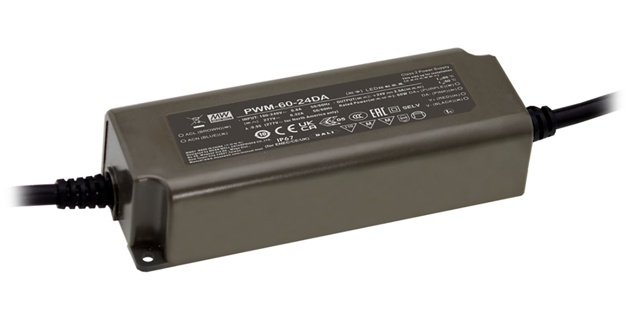 Constant Voltage PWM Output LED Driver 60W 12V 5A DALI Control