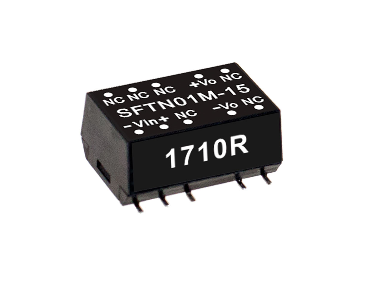 SMD Package DC-DC Unregulated Converter 1W 15V 6.7-67mA 5Vin 3KV Isolation