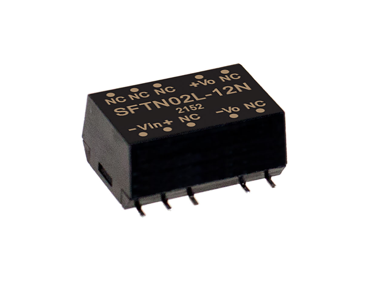 SMD Package DC-DC Unregulated Converter 2W 12V 33-167mA 5Vin 3KV Isolation 100C