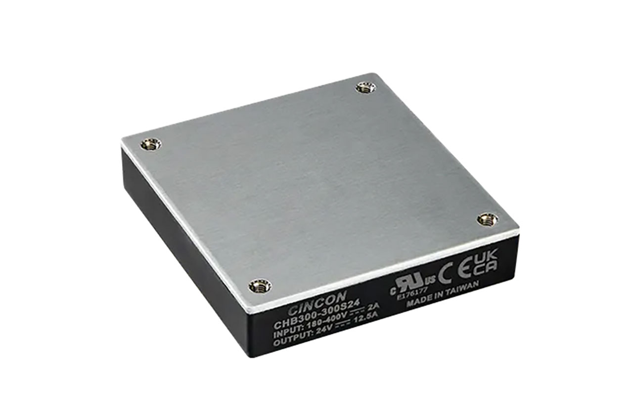 DC-DC Converter Isolated 48VDC 6.25A 2:1 Input 180-425VDCin Half-Brick Board Mount